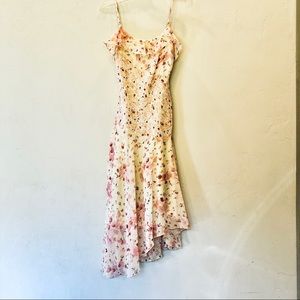 La Belle Vintage 90s Floral asymmetrical sundress
